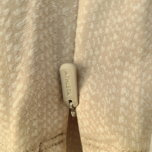 Athleta Cream Delancey Skyline Herringbone Wicking Breathable NWT Leggings, sz S - Picture 5 of 10